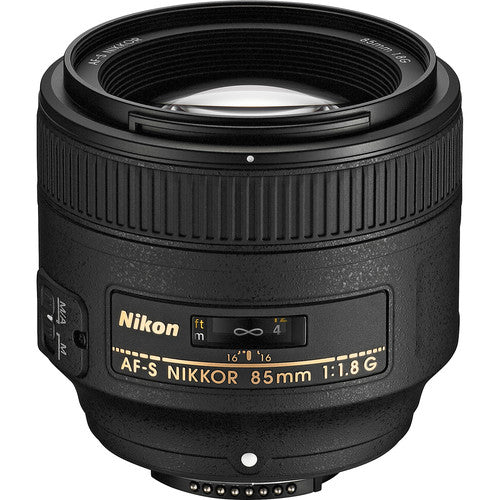 Nikon AF-S NIKKOR 85mm f/1.8G Lens for DSLR Cameras - Fast Aperture Portrait & Low Light Photography - Perfect for Weddings, Events, and Professional Studio Shoots