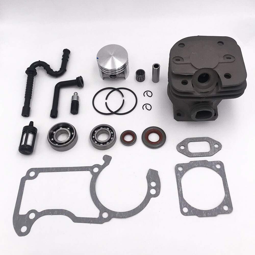 Stihl Chainsaw 024 MS240 42mm Replacement Piston Kit - Includes Cylinder, Piston, WT Gasket, Oil Seal & Bearing - High Hardness & Strength for Forestry & Tree Cutting