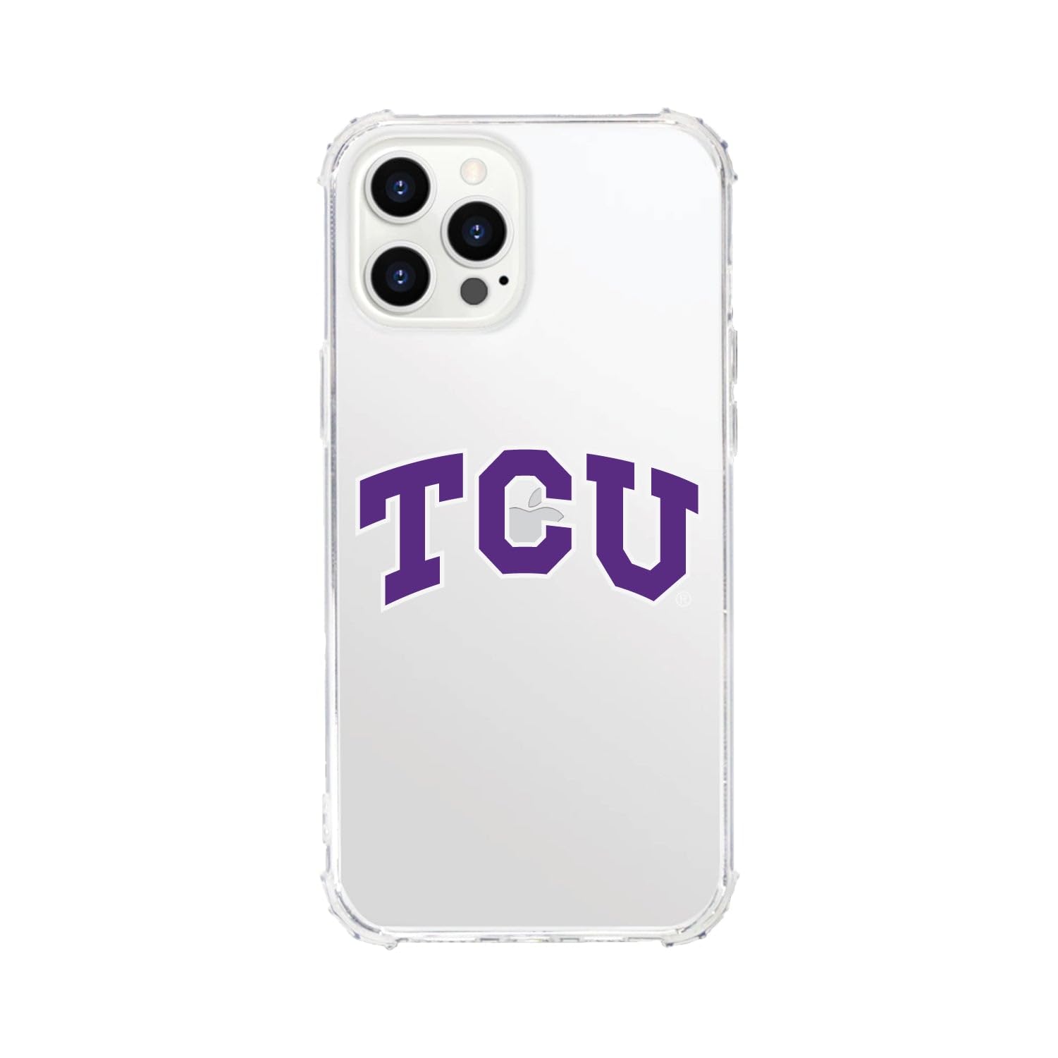 OTM Essentials Durable Shockproof Phone Case for iPhone 12/12 Pro - Texas Christian University TCU Design - Perfect for College Students & Alumni