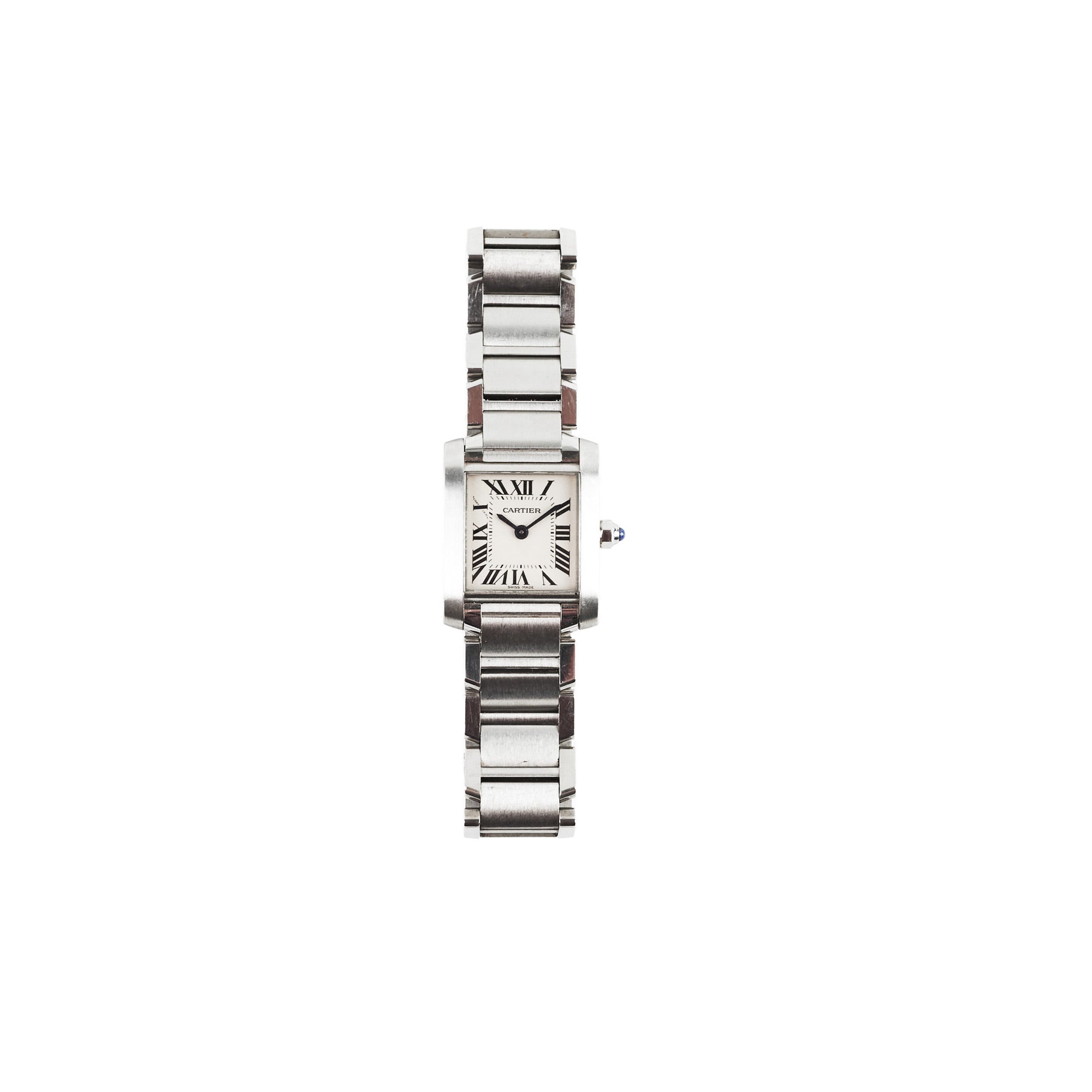 Cartier Ladies Tank Francaise 20mm Stainless Steel Quartz Watch - Luxury Dress Watch for Women, Perfect for Business, Party & Special Occasions