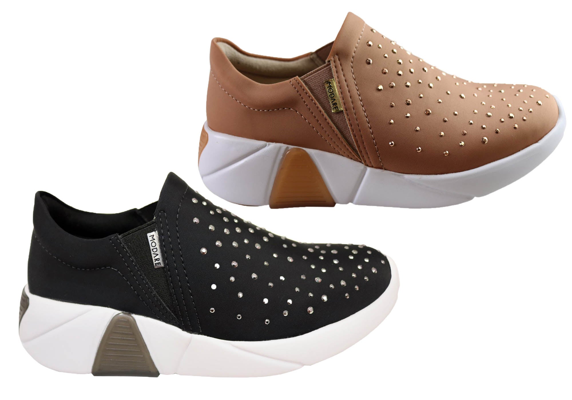 Modare Ultra Comfort Dazzle Women's Casual Shoes - Made in Brazil - Perfect for Walking, Travel & Everyday Wear