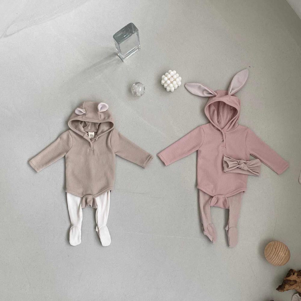 Robbie Ribbed Baby Footie Pajamas - Soft & Cozy Infant Sleepwear for Boys & Girls | Perfect for Nursery, Bedtime & Winter Outfits