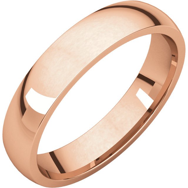 14K Gold 4mm Comfort Fit Wedding Band for Women – Elegant & Lightweight Ring for Bridal, Anniversary, and Everyday Wear