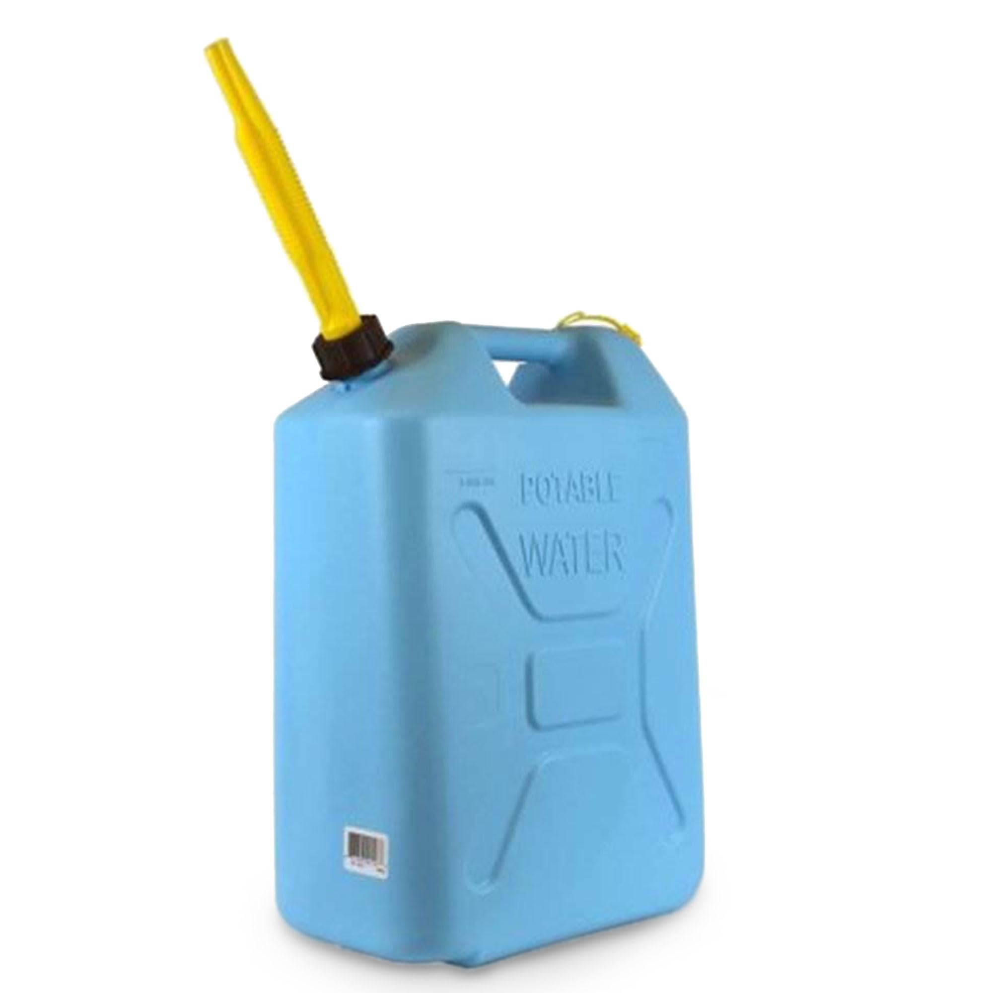 Scepter 5 Gallon Portable Water Jug - Military Style, BPA-Free Plastic, Food Grade Safe with Reversible Spout - Ideal for Camping, Hiking, Emergency Preparedness & Outdoor Adventures (Blue)
