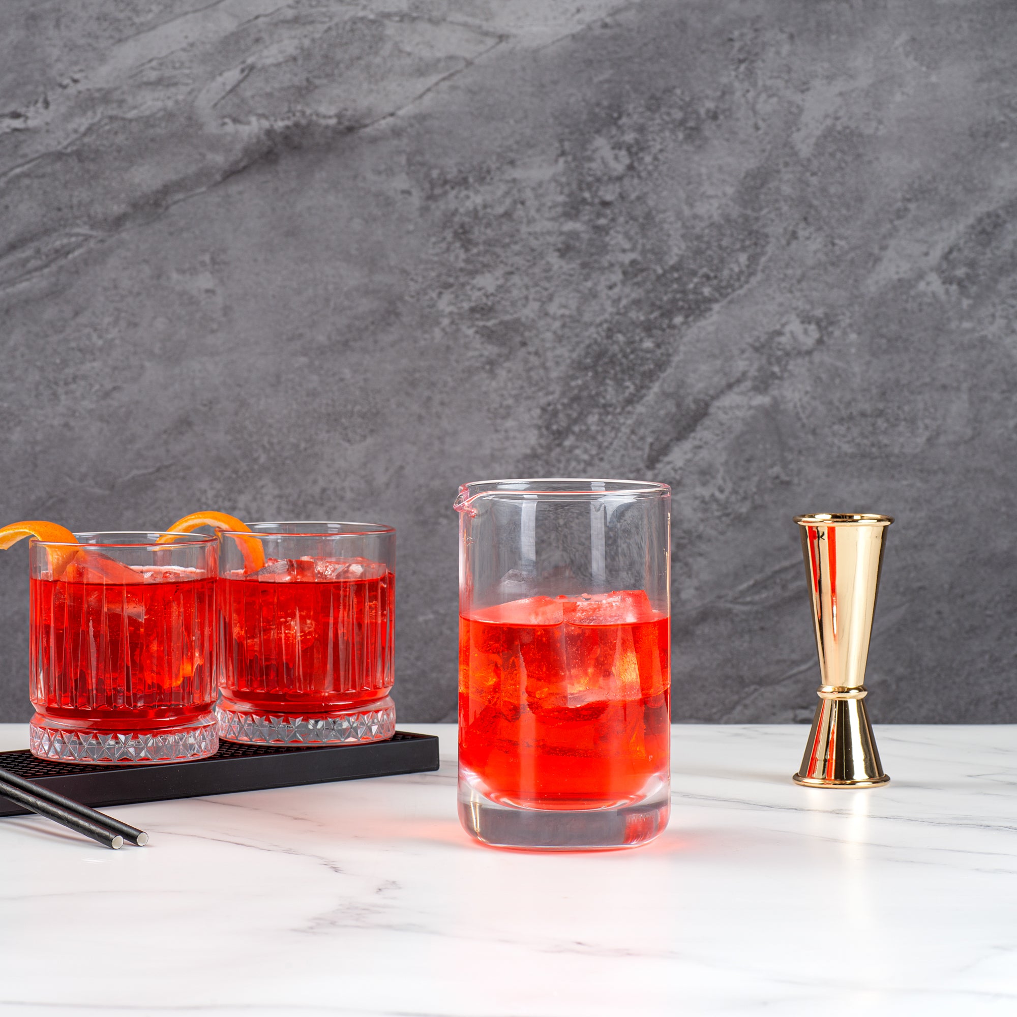 Premium 30 oz Hand Blown Crystal Cocktail Mixing Glass - Bar Lux 4.5