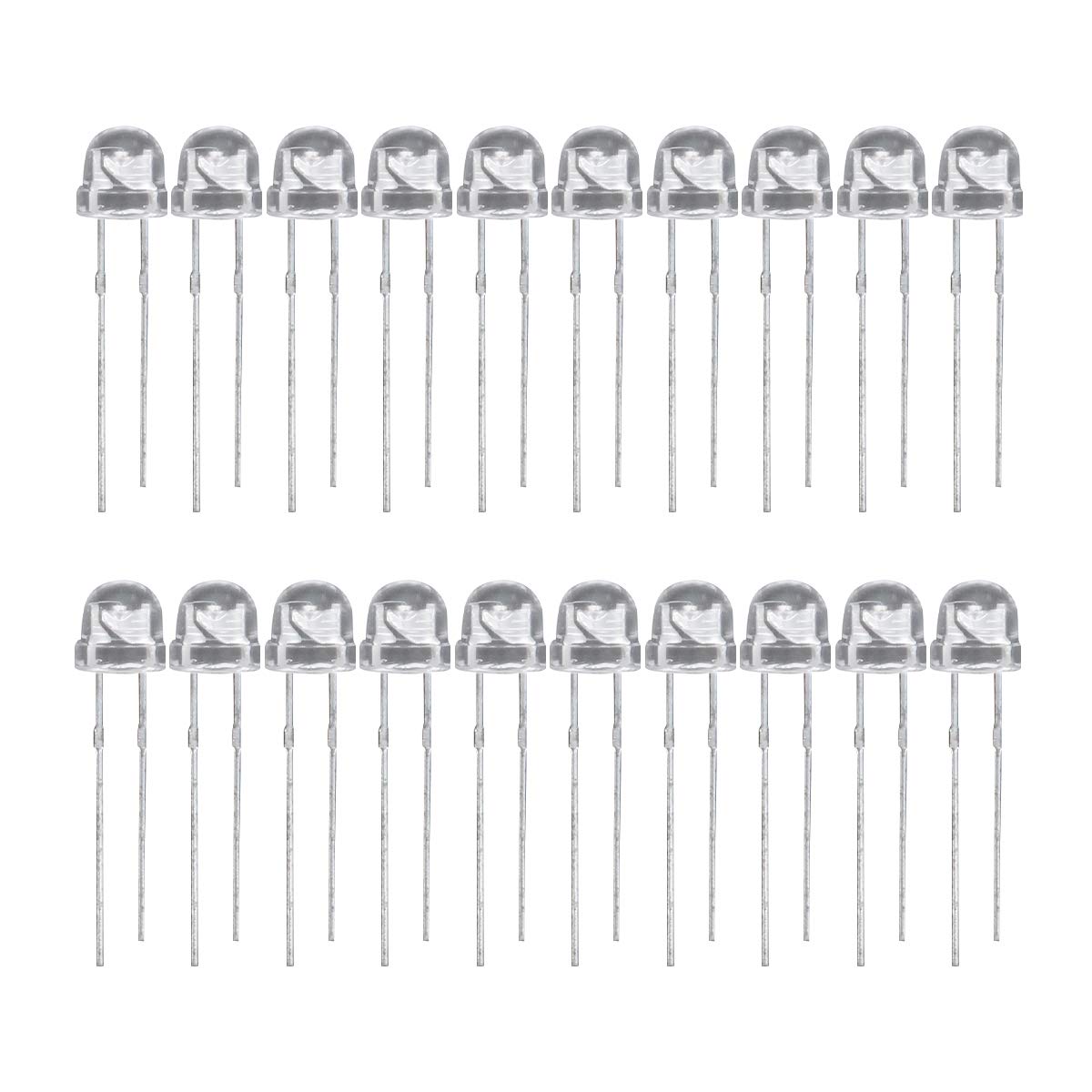 Othmro 86Pcs 5mm Red LED Diodes Bulbs - DIY Christmas Lights, Holiday Decorations, Home Lighting Projects - Perfect for DIY Electronics, Christmas Tree Decor, Party Lights, and Craft Projects