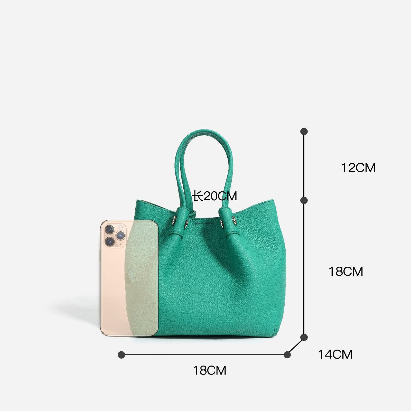 Premium Genuine Leather Carryall Tote Bag for Women & Men - Stylish & Durable Travel, Work & Everyday Use