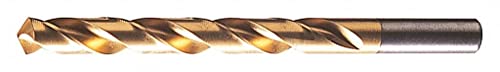 Chicago-Latrobe High Speed Steel TiN Coated Jobber Length Drill Bit - Size W, 118° Point Angle - Pack of 2 - Perfect for Metalworking, Woodworking & DIY Projects