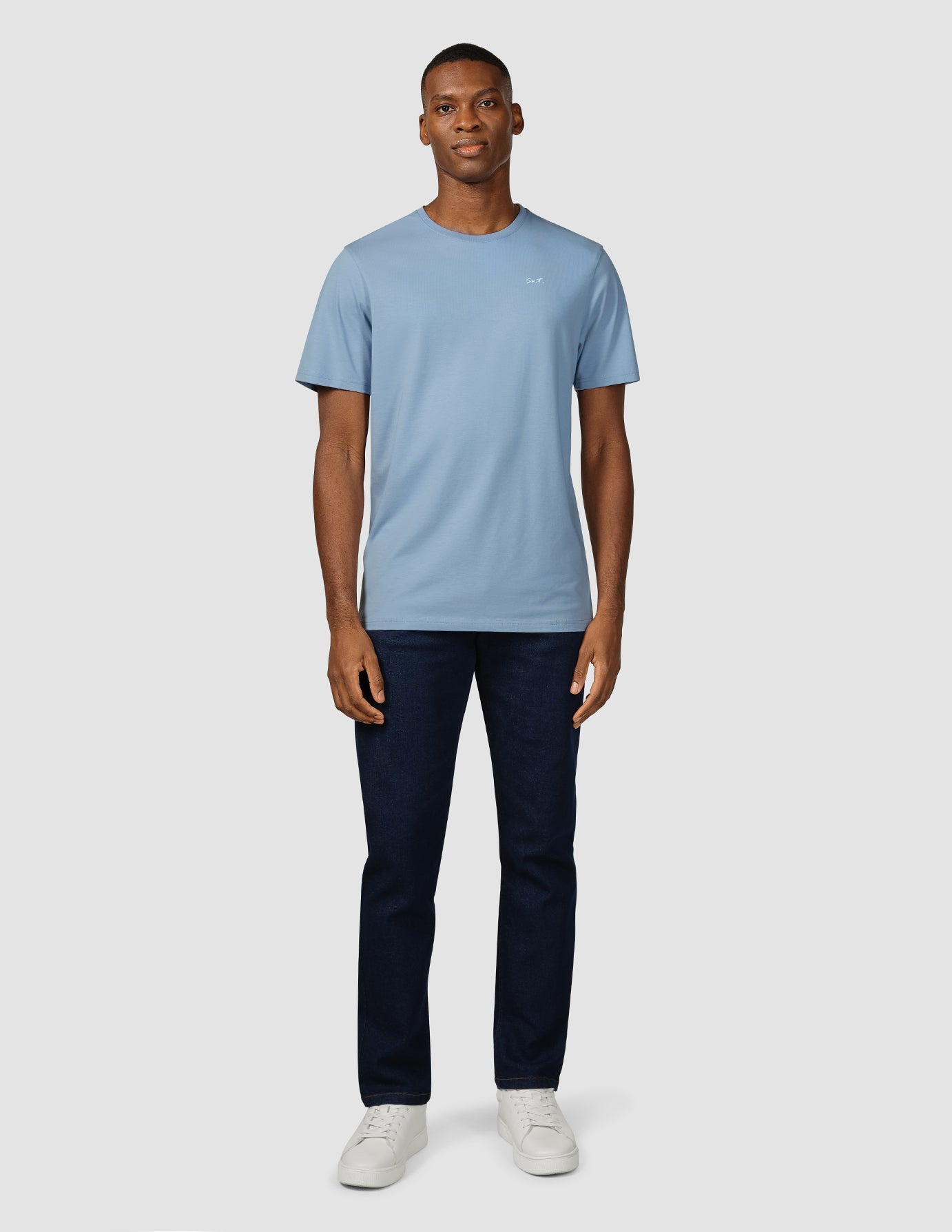 Premium Supima Cotton Legacy T-Shirt - Rainy Blue | Soft & Durable Men's Casual Tee for Everyday Wear, Travel & Outdoor Activities