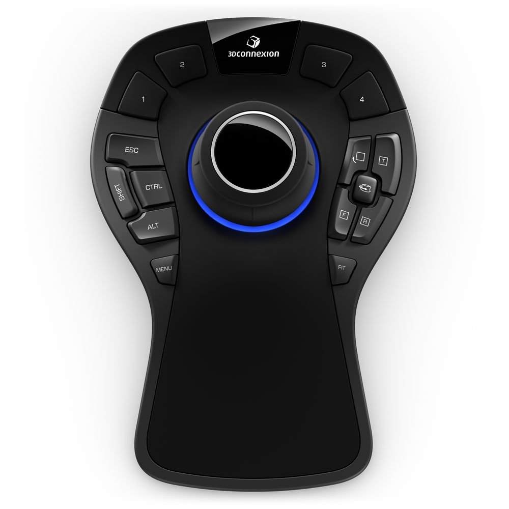 3Dconnexion SpaceMouse Pro Wireless 3D Mouse - Ergonomic CAD Design Controller for 3D Modeling, Animation & Engineering | Compatible with AutoCAD, SolidWorks, Maya