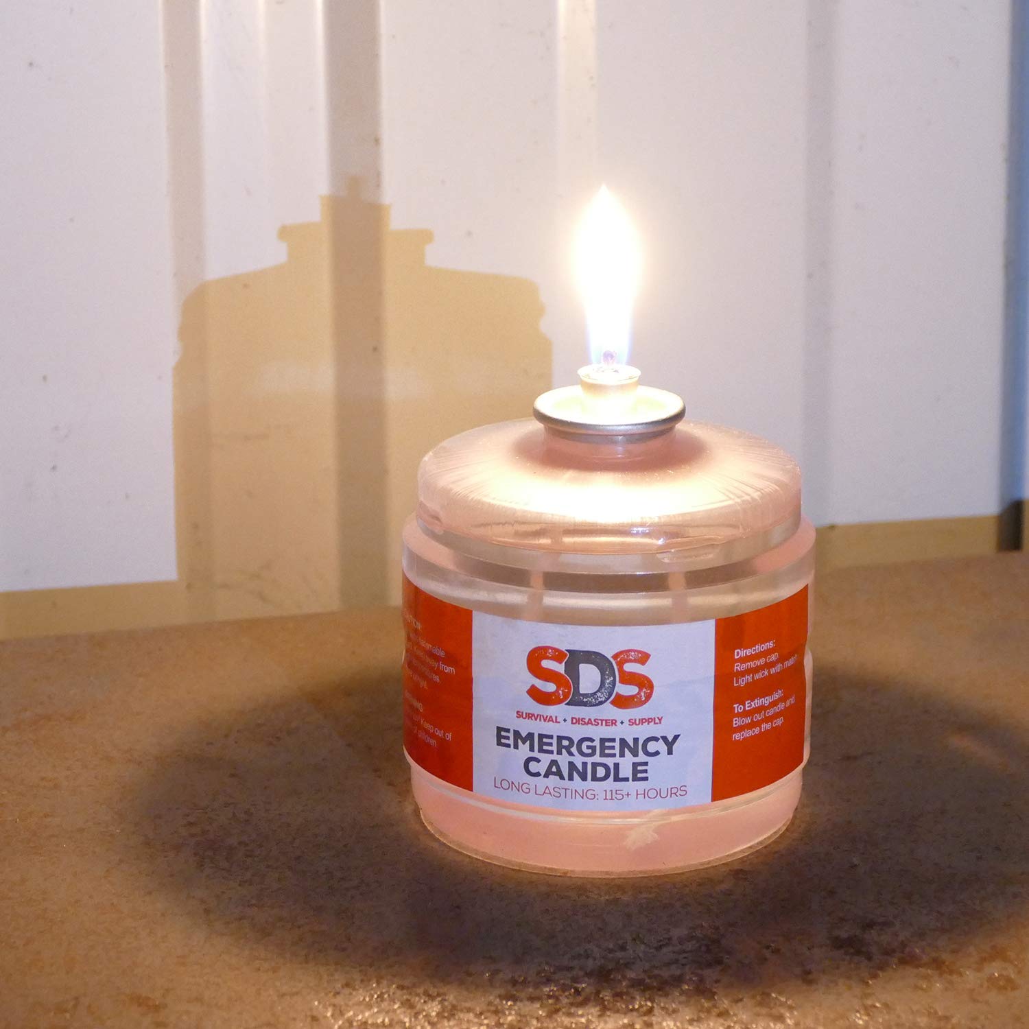 Premium SDS Liquid Oil Candles - 115-Hour Long Burning Votive Candle Fuel for Emergency Survival Kits, Power Outages & Outdoor Camping