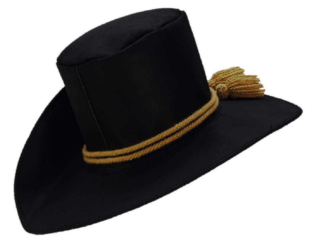 Sharpshooter Brand 1858 Vintage Formal Dress Hat for Men - Perfect for Civil War Reenactments, Historical Parties & Cosplay Events