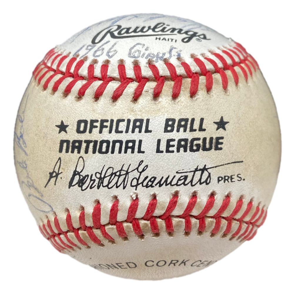 1968 San Francisco Giants Team Signed NL Baseball with Willie Mays & More - PSA/DNA Certified - Perfect for MLB Memorabilia Collectors & Sports Fans Display