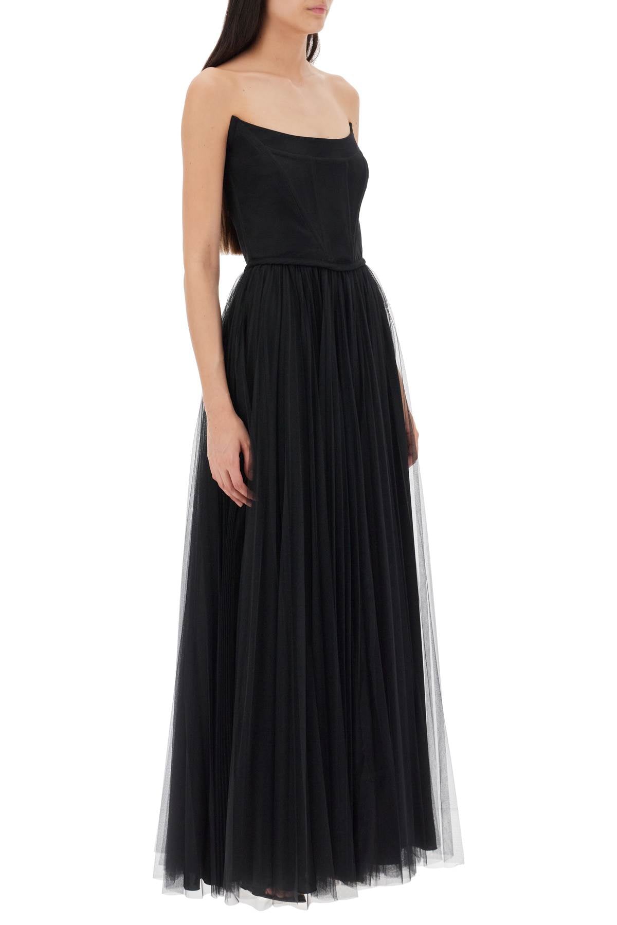 1913 Long Bustier Dress with Shaped Neckline - Elegant Vintage Style Formal Gown for Evening Parties, Weddings & Special Occasions