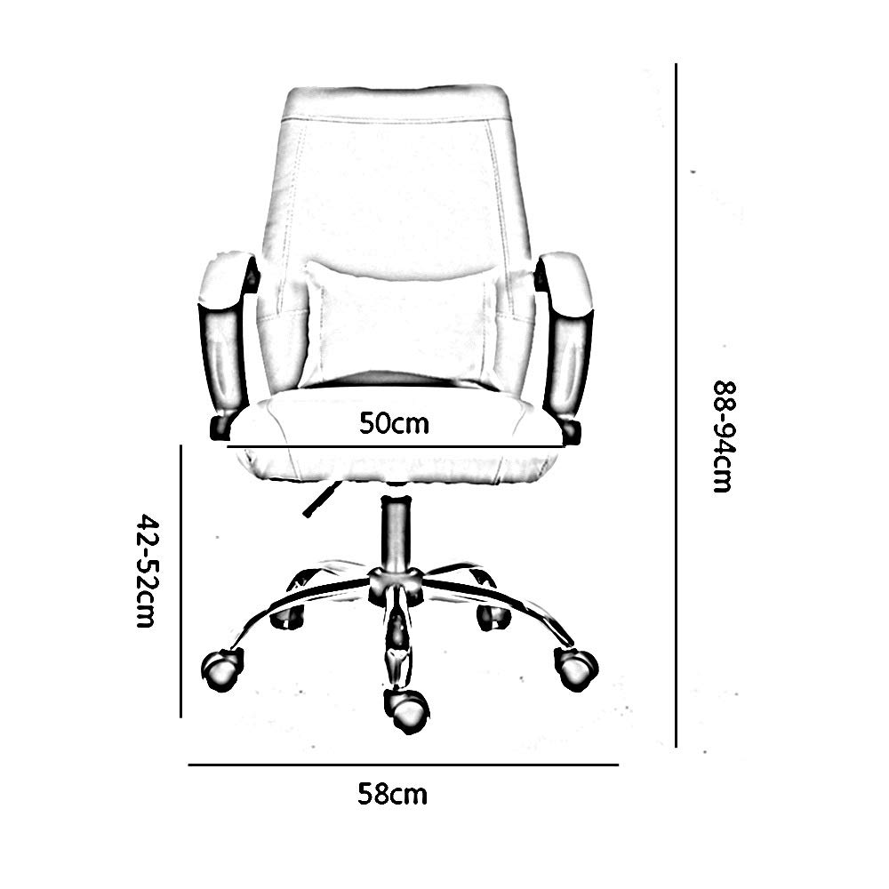 Ergonomic Swivel Conference Chair with Lumbar Support - Adjustable Height, 360° Rotation for Home Office, Student Dorm & Executive Workspace (Pink & White) - Perfect for Long Work Sessions & Online Meetings