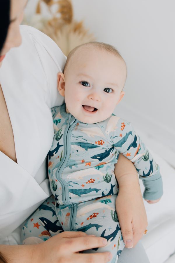 Fintastic Friends Zip Romper - Cute & Comfortable Baby Jumpsuit for Boys & Girls | Perfect for Playdates, Daycare & Family Outings