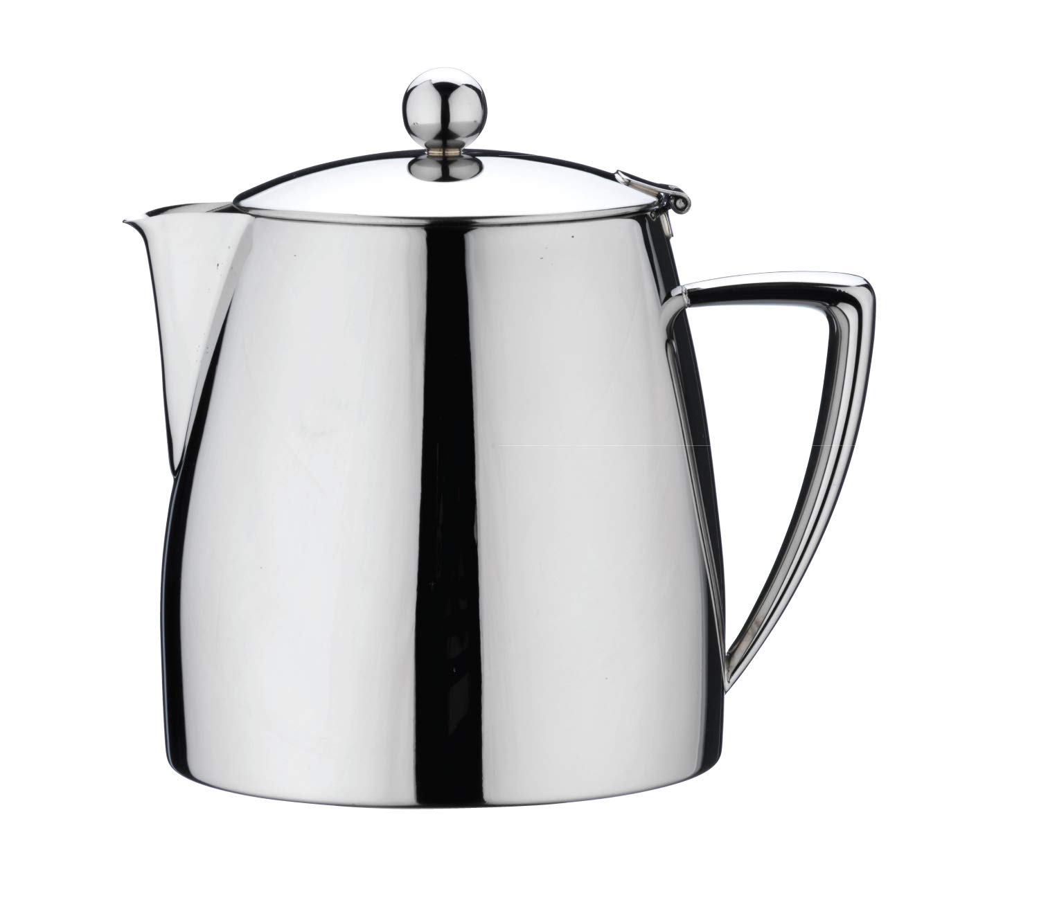 Premium Stainless Steel Tea Pot - 34oz Insulated Loose Leaf & Herbal Tea Maker with Ergonomic Handle & Drip-Free Spout - Perfect for Home, Office, or Camping Use
