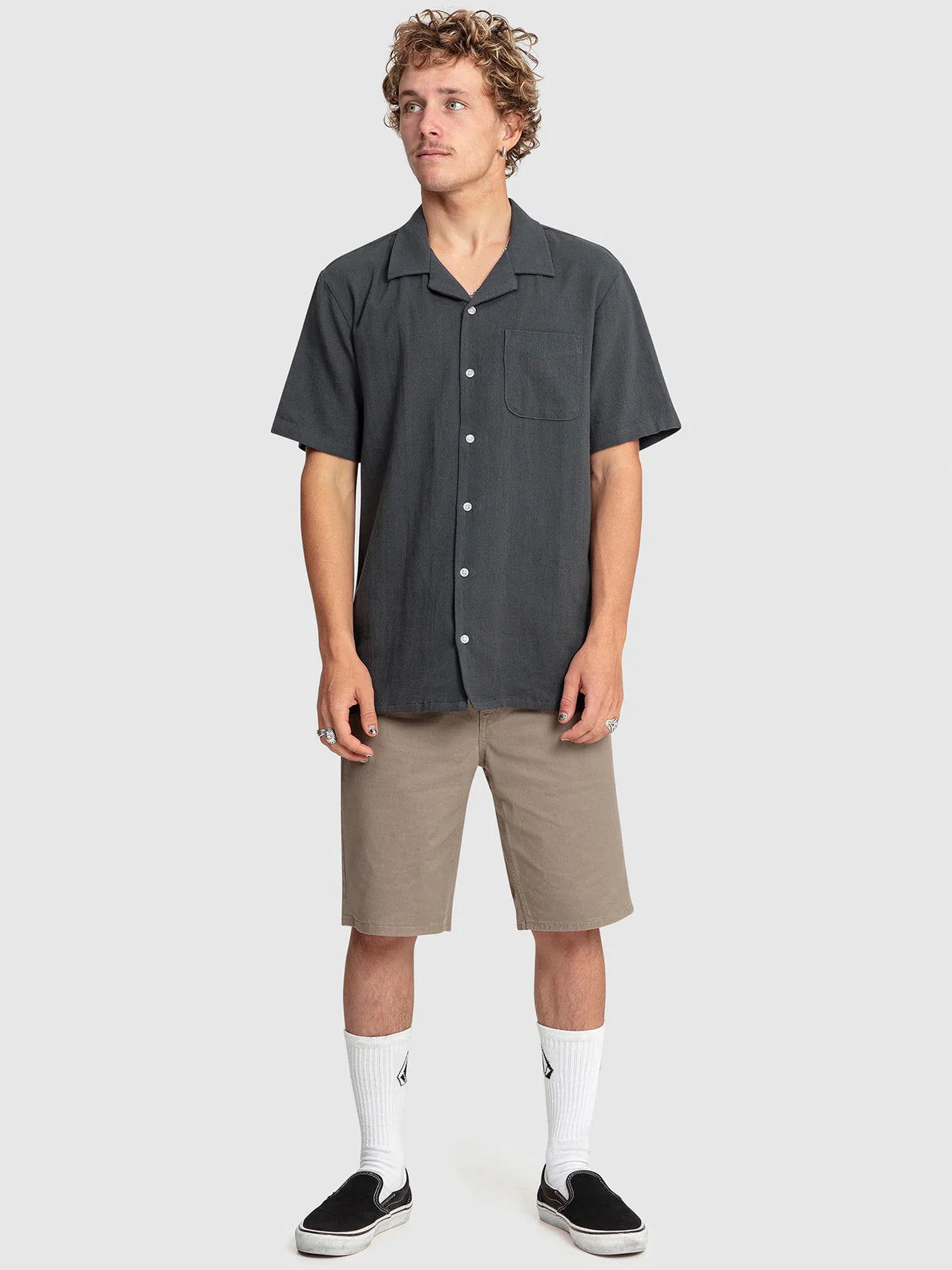 Volcom Hobarstone Men's Graphic T-Shirt - Casual Streetwear Tee for Everyday Wear | Perfect for Outdoors, Travel & Urban Lifestyle