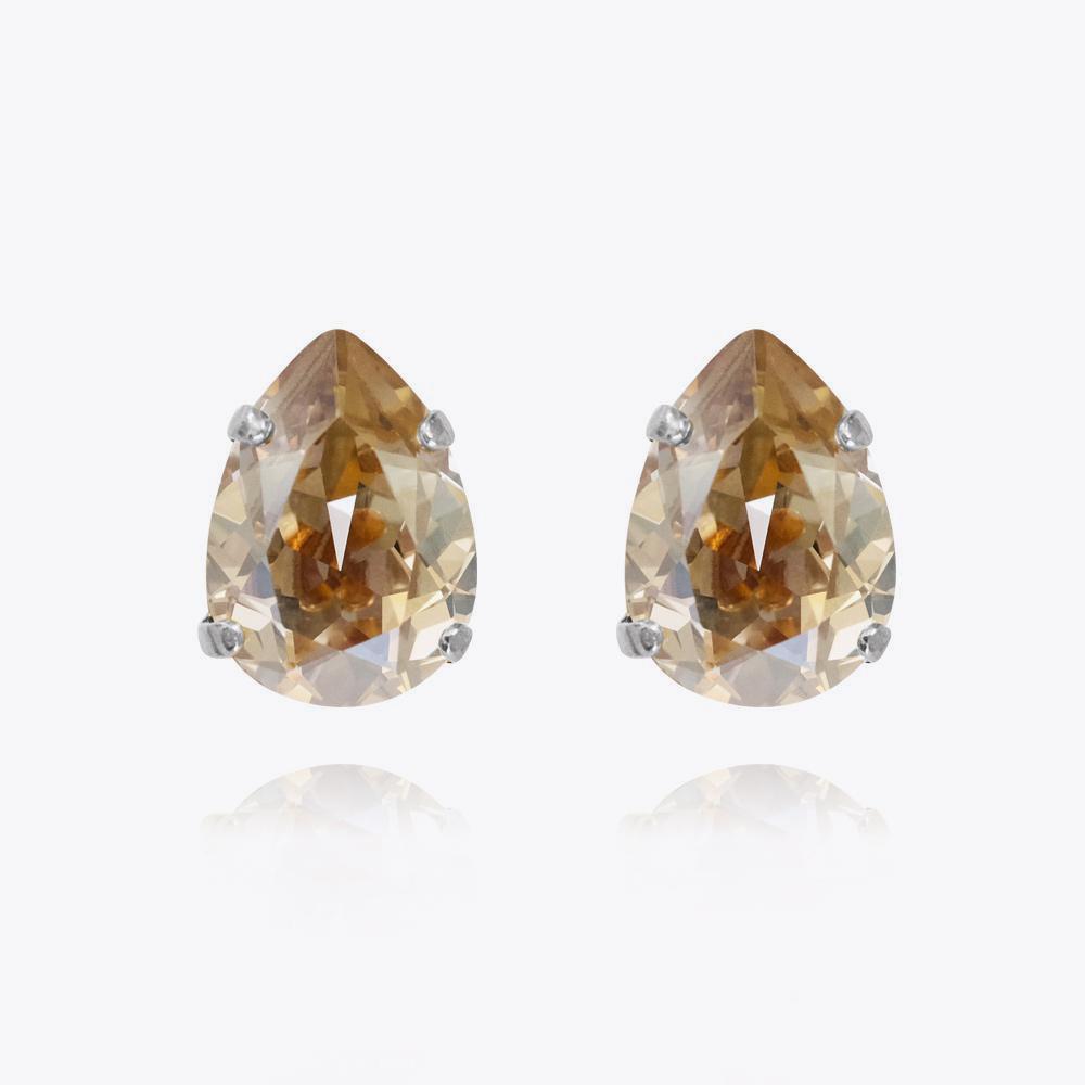Mini Drop Stud Earrings - 14K Gold Plated Dainty Earrings for Women, Elegant Shadow Design - Perfect for Daily Wear, Date Night & Special Occasions