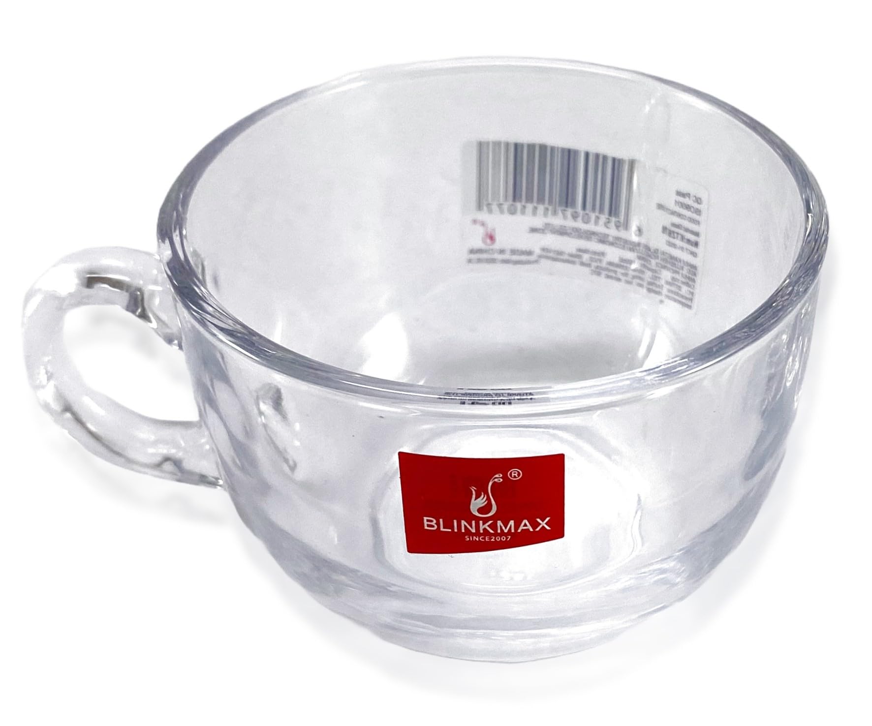 BLINKMAX 2-Pack Clear Glass Tea & Coffee Cups - 150ml Crystal Clear Drinking Glasses for Hot & Cold Beverages - Perfect for Tea, Coffee, Juice, and Cocktails at Home, Office, or Cafe