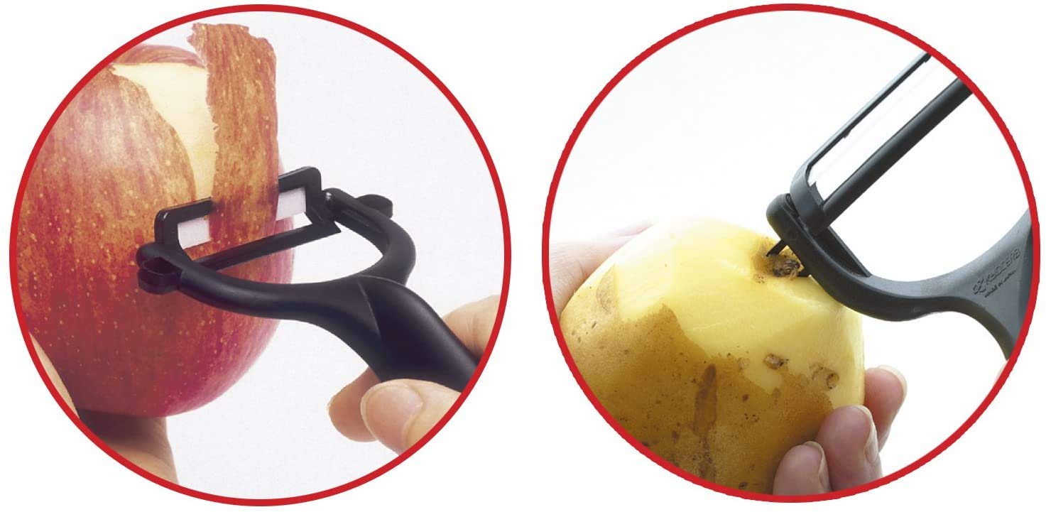 Premium Stainless Steel Fruit and Vegetable Peeler - Ergonomic Kitchen Tool for Peeling Apples, Potatoes, Carrots | Perfect for Home Cooking, Meal Prep & Camping