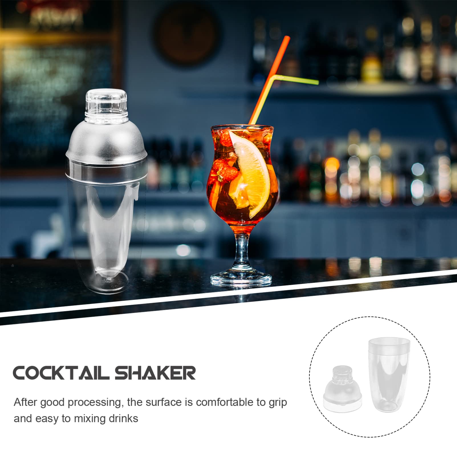 Premium 700ml Cocktail Shaker Set - Multi-Functional Bar Tool for Mixing Cocktails, Milk Tea & Smoothies - Perfect for Home Bars, Parties & Professional Bartenders
