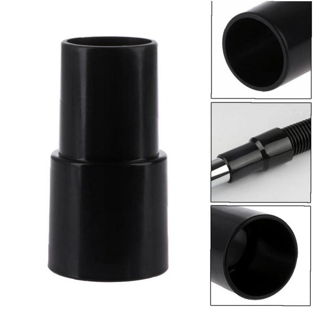 Ruluti 2-Pack Universal Vacuum Cleaner Hose Adapter Kit - Black | Compatible with Most Vacuum Brands | Perfect for Home Cleaning, Car Detailing & Workshop Use