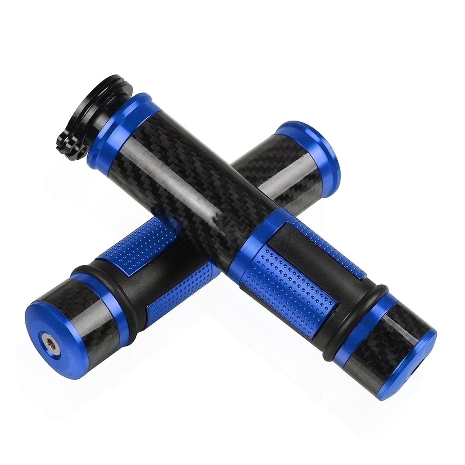 22mm Universal Carbon Fiber Motorcycle Handlebar Grips for Yamaha CBR250R R1 R6 CBR1000RR - Lightweight & Durable (7/8