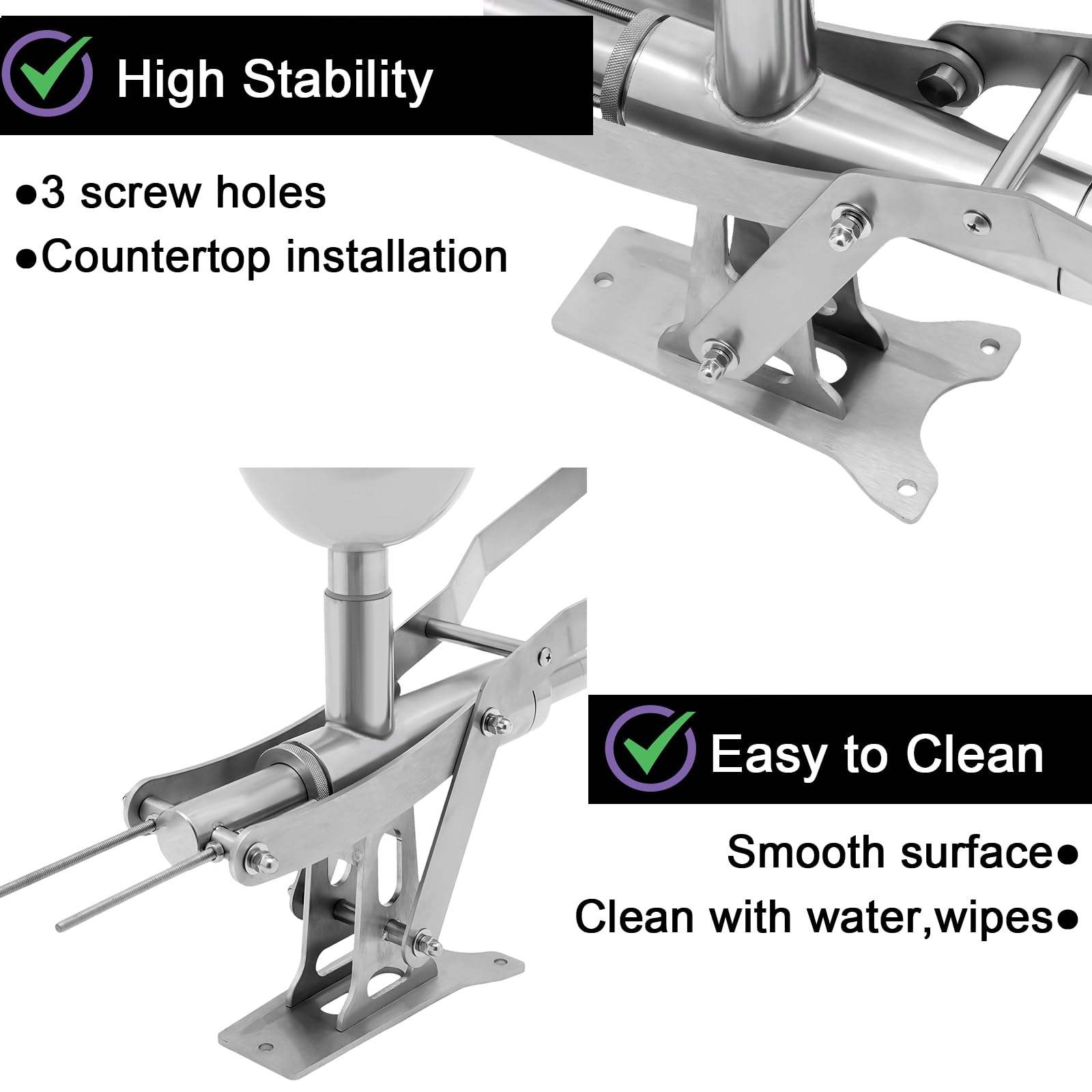 DYRABREST 5L Manual Donut Filling Machine - Stainless Steel Donut Stuffing Filler for Bakeries & Home Kitchens - Easy Hand Operated Doughnut Injector - Perfect for Spanish Churros, Cream & Jam Fillings