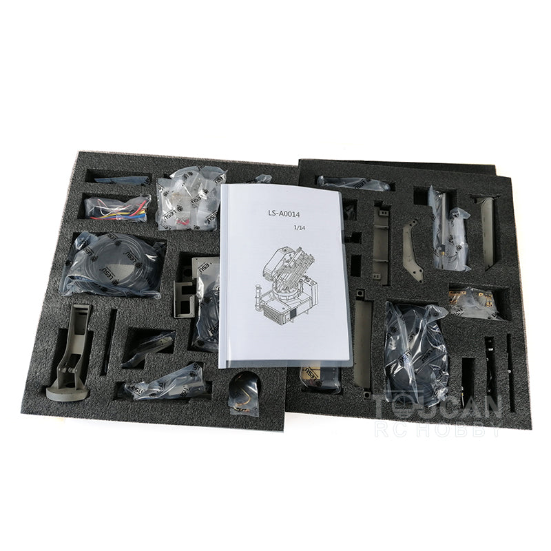 1/14 Scale LESU Hydraulic RC Truck Crane A0014 Kit - Upgrade Remote Control Tractor Excavator Loader for TAMIYA | Durable Construction Toy for Adults & Kids | Perfect for Construction Site Play & Model Collection