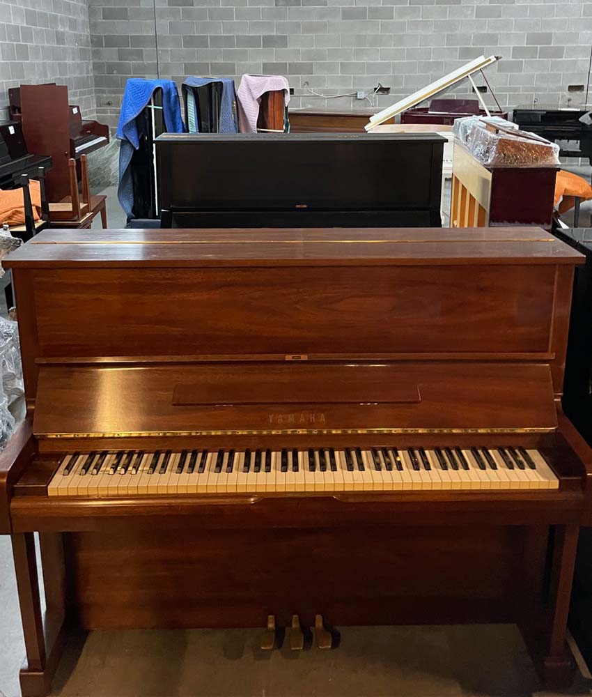 2014 Yamaha U1 Upright Piano in Walnut Satin Finish - Serial Number J3187764 | Perfect for Home, Studio & Music Classrooms