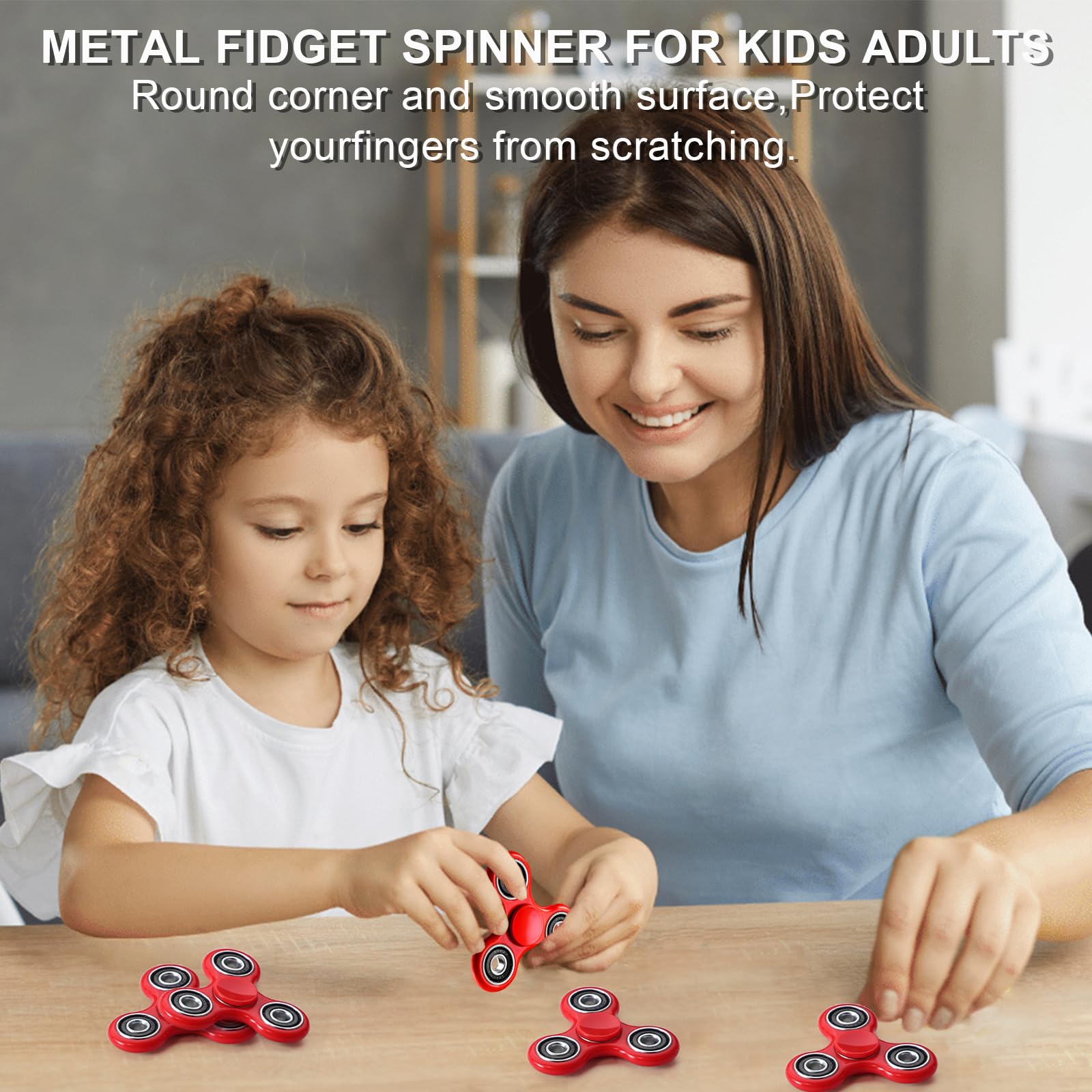 SCIONE Fidget Spinner Toy 1 Pack - Stress Relief & Focus Tool for Kids & Adults with ADHD Autism - Sensory Fidget Toys for Anxiety - Perfect Easter Birthday Gifts & Classroom Prizes for Boys Girls - Office Desk, School, Travel & Home Use