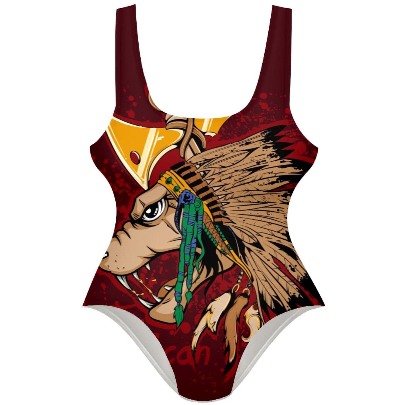 Wolf Women's One Piece Swimsuit - Sexy U Back Bathing Suit for Women, Tummy Control Swimwear for Beach, Pool & Vacation | Perfect for Swimming, Sunbathing & Water Sports