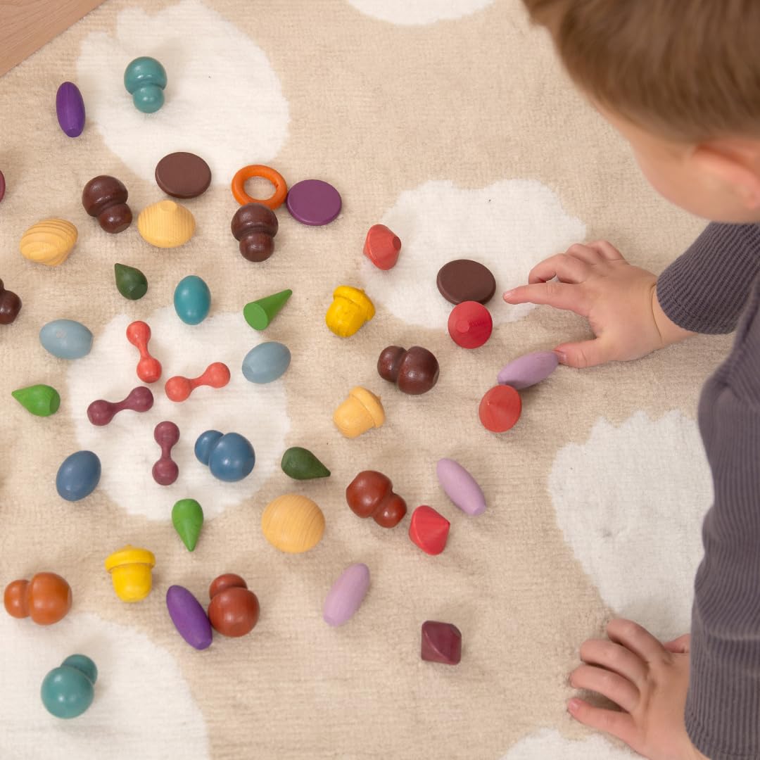 TickiT Wooden Treasures Starter Set - Natural Wooden Sensory Toys for Toddlers & Kids - Montessori Learning & Early Childhood Development - Perfect for Home, Classroom & Playroom