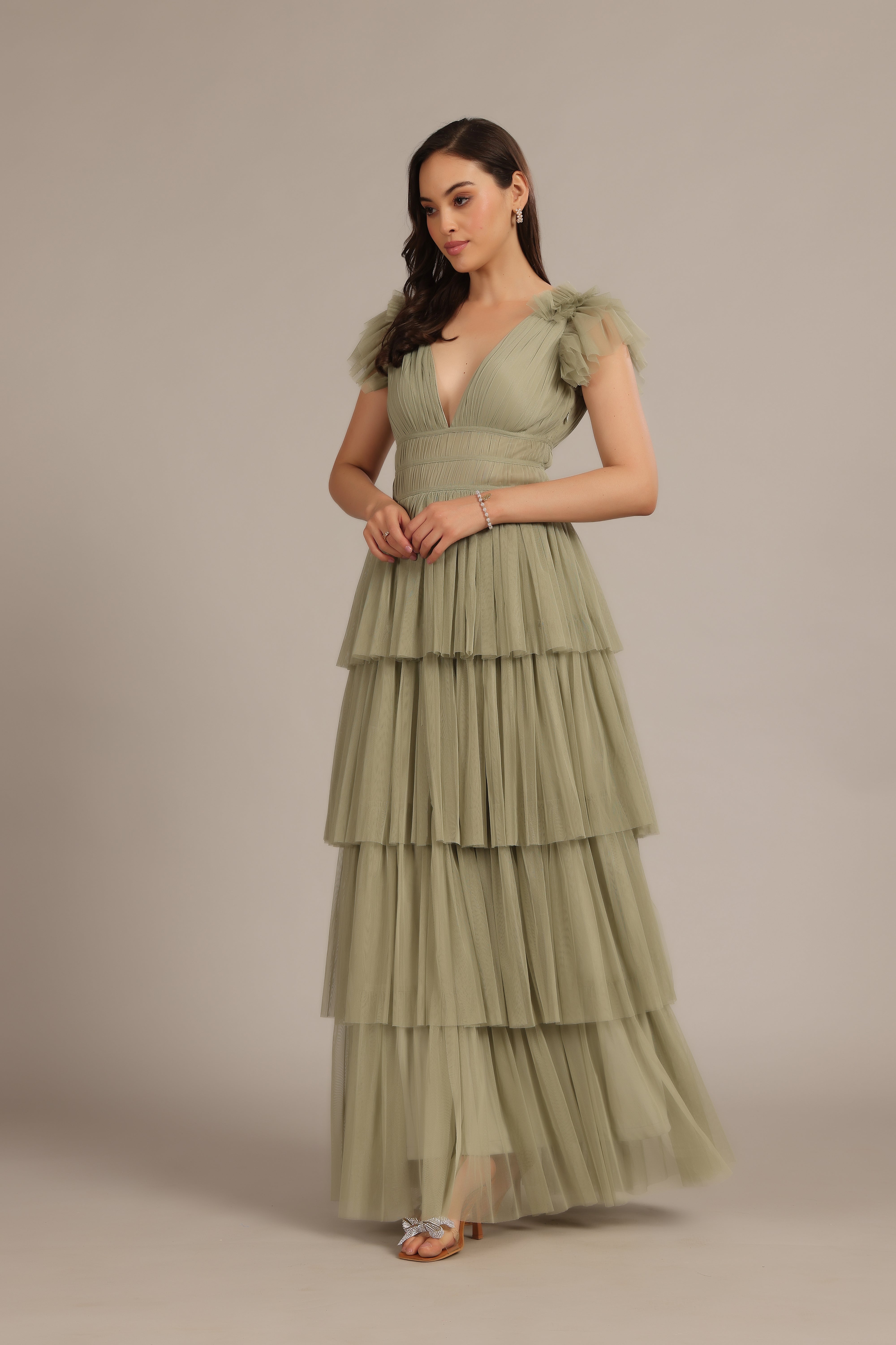 Naomi Maxi Dress in Dusty Sage | Flowy Boho Summer Dress for Women | Perfect for Beach Vacations & Date Nights