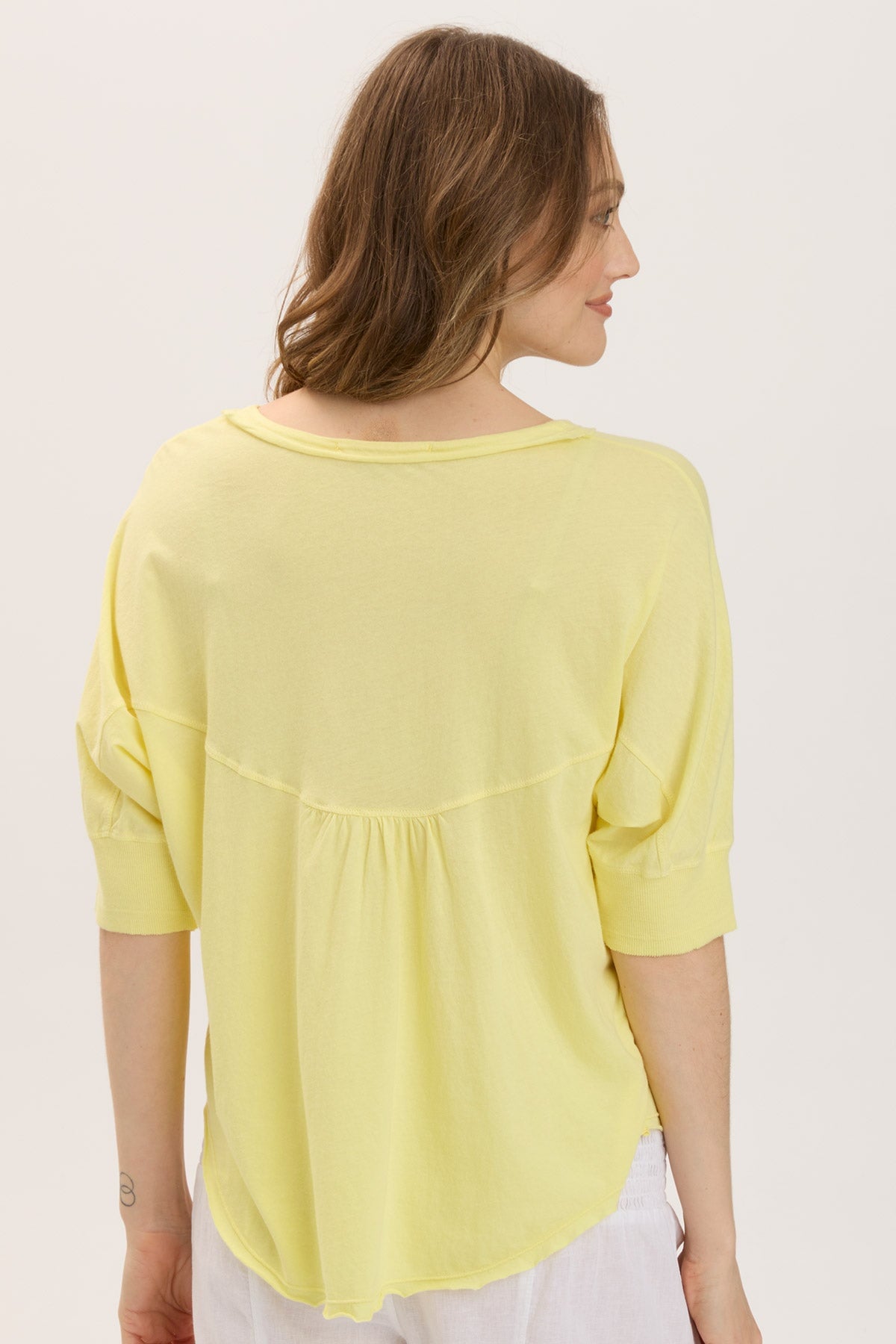 Gardiner Banded Sleeve Top 2.0 - Women's Fashion T-Shirt with Comfortable Elastic Sleeves | Perfect for Casual Wear, Workouts, and Everyday Outfits