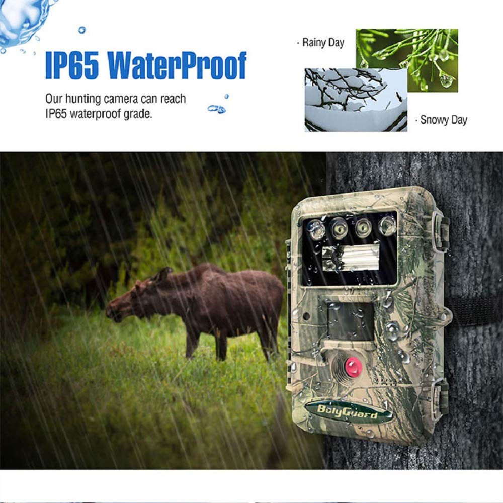 36MP Trail Game Camera with 1080P HD Video & Xenon Flash - Night Vision Hunting Camera for Wildlife Scouting, Motion Detection, Outdoor Security (Perfect for Hunting, Wildlife Monitoring & Home Surveillance)