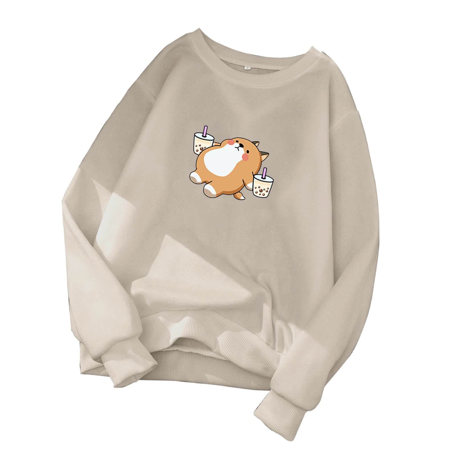 Women's Zip Tunic Pullover - Fun Graphic Print Round Neck Long Sleeve Sweatshirt & Hoodie Set | Casual Wear for Work, Travel & Everyday Comfort