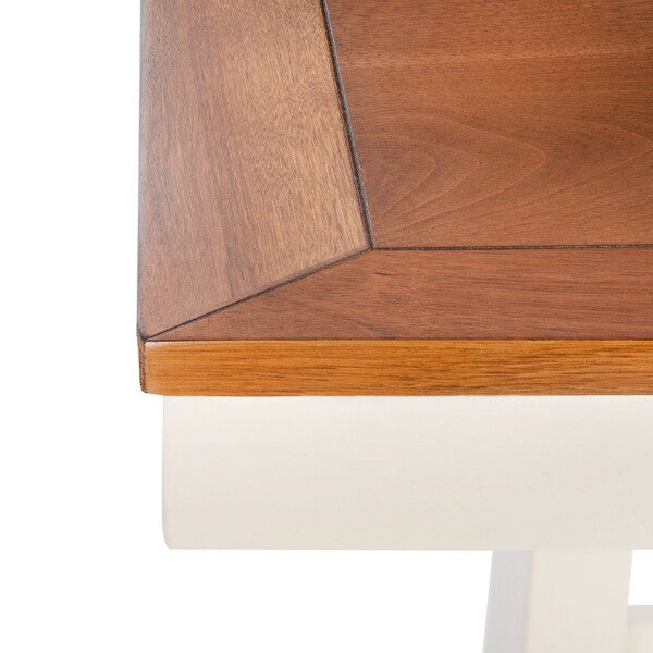 Safavieh Akash Rectangle Dining Table DTB9210 - Modern Wooden Dining Table for Kitchen, Dining Room, and Entertaining Guests