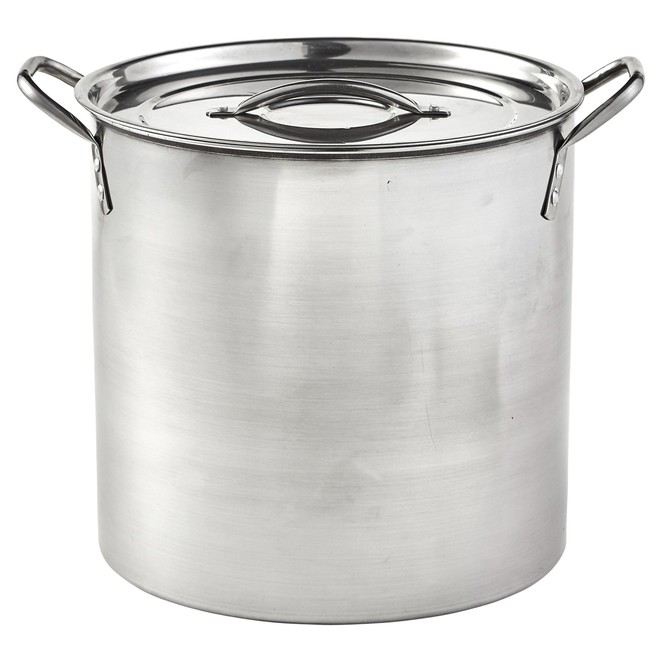 IMUSA USA 16-Quart Stainless Steel Stock Pot with Lid - Silver | Large Cooking Pot for Soups, Stews, Pasta & Canning | Commercial & Home Kitchen Use
