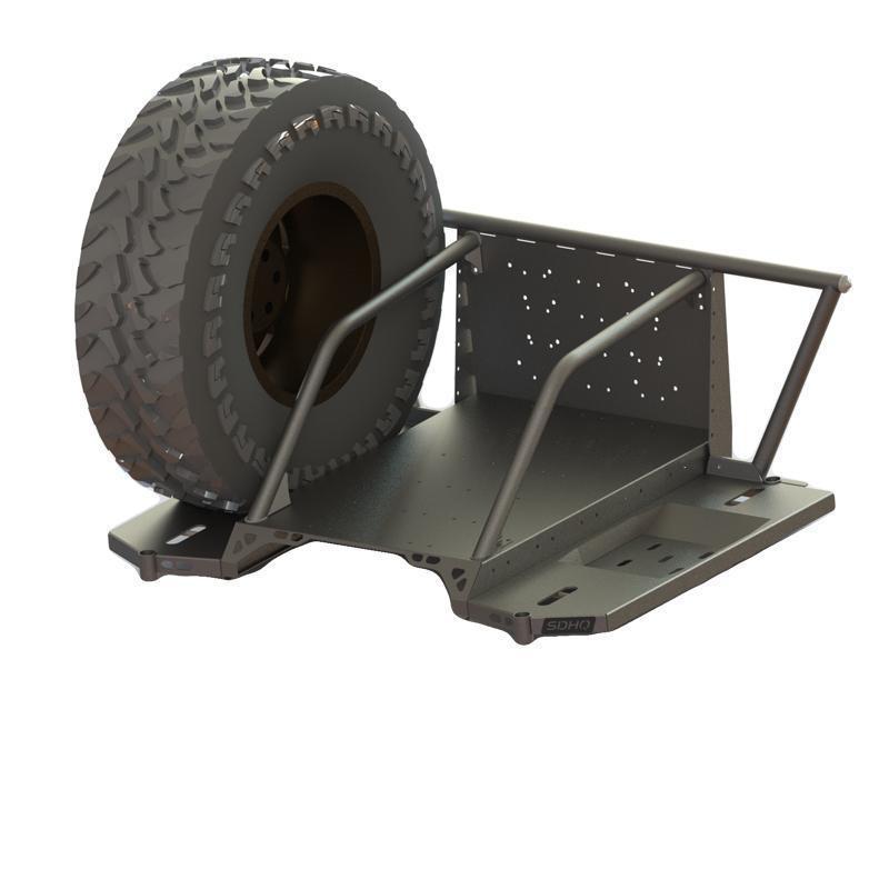 SDHQ Built-In Bed Chase Rack for 2019-2025 Ram 2500/3500 Heavy Duty Trucks | Off-Road Gear Storage & Adventure Accessories