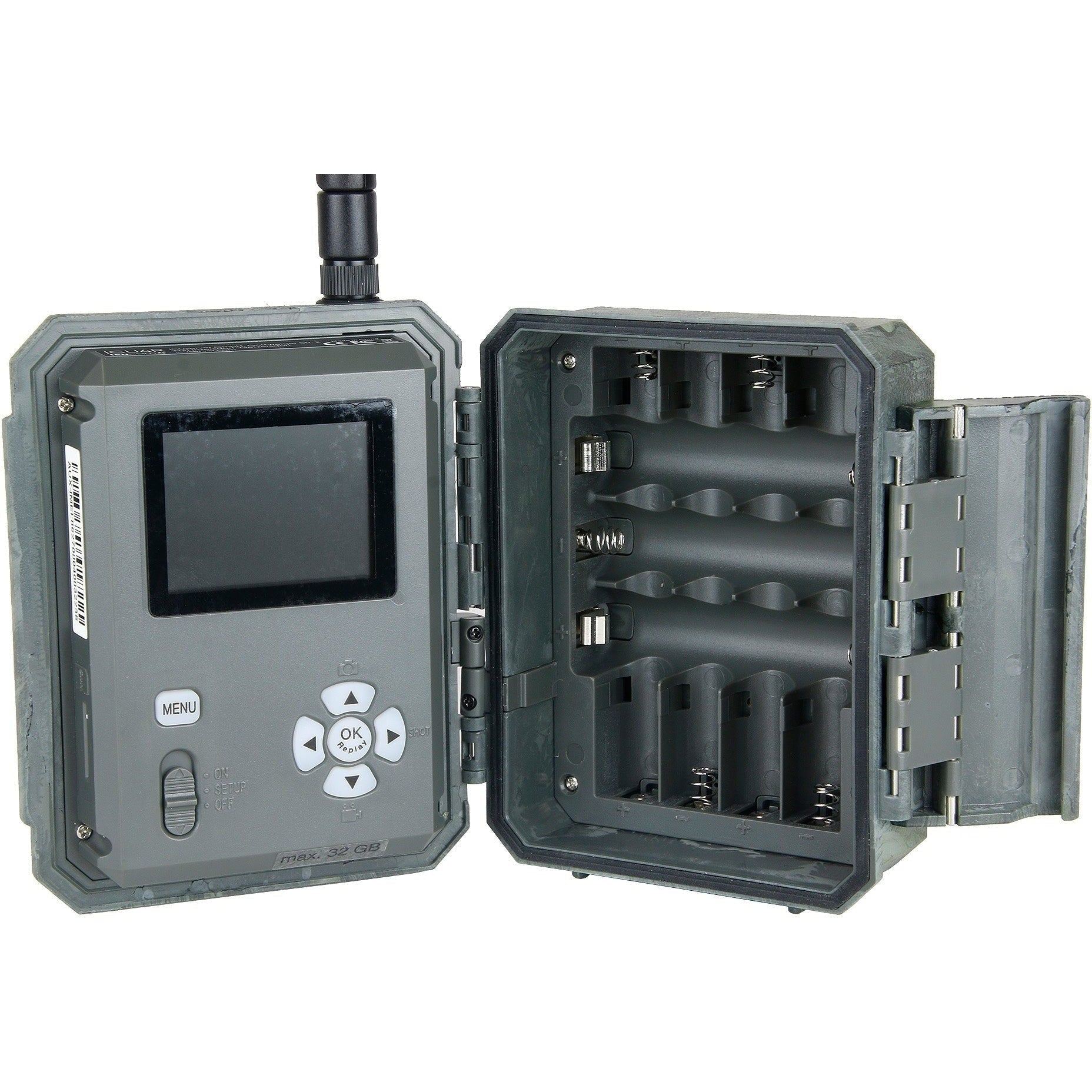 ICU Server 4G LTE Trail Camera - 12MP HD Night Vision, Camouflage Design with Extended Battery Life - Perfect for Wildlife Monitoring, Hunting, and Outdoor Security