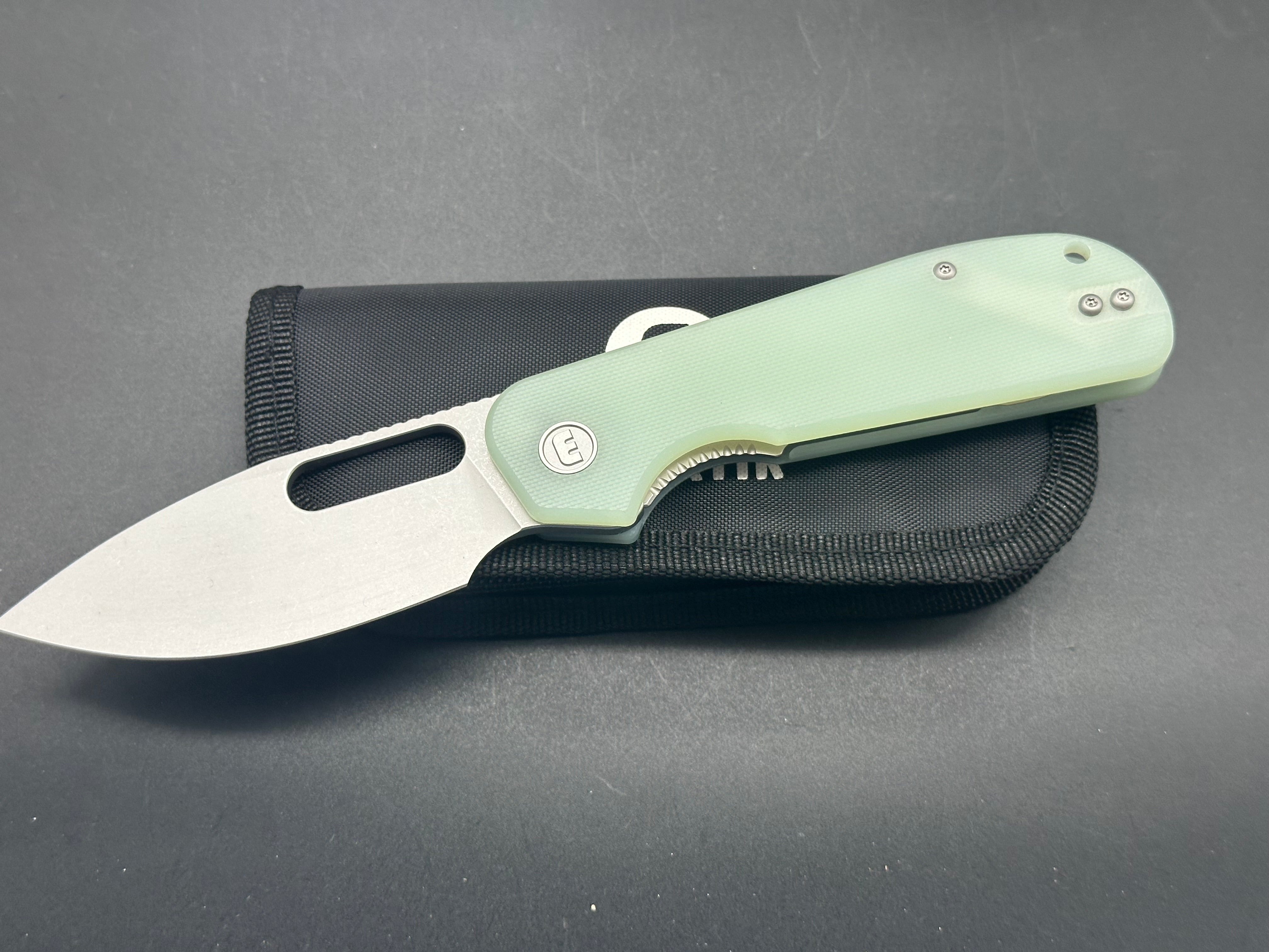 Eutektik EFD Jade Stonewashed Knife with LTK Koozie, Patch & Sticker - Perfect for Camping, Hiking & Outdoor Adventures