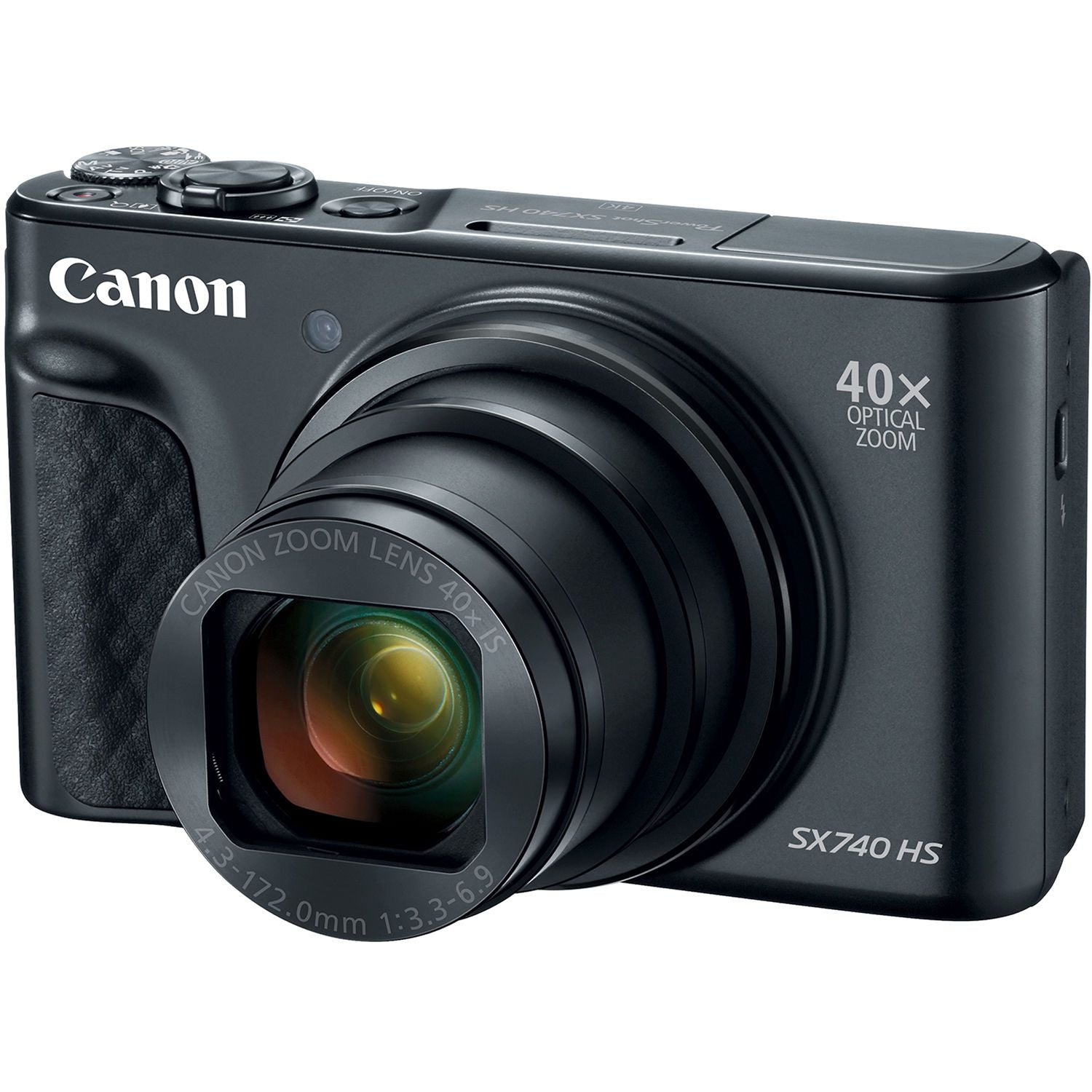 Canon PowerShot SX740 HS 20.3MP Digital Camera with 40x Optical Zoom, 4K Video & Wi-Fi (Black) - Perfect for Travel Photography, Vlogging and Outdoor Adventures