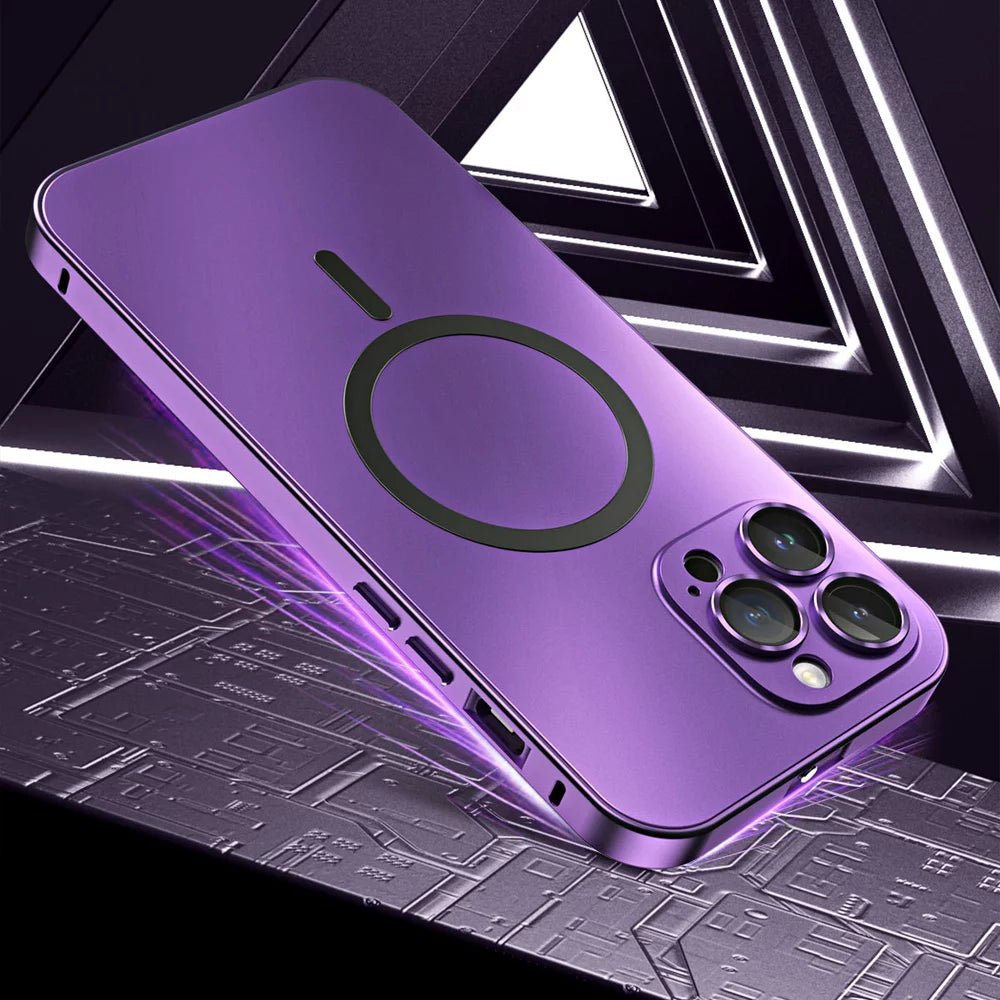 FusionSnap Aluminum MagSafe iPhone Case - Durable Protective Cover for iPhone 12/13/14/15 Pro Max - Slim & Lightweight Metal Design - Perfect for Everyday Use, Travel & Work