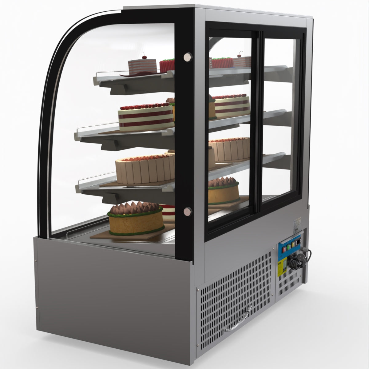 Bonvue SL840 Commercial Refrigerated Display Case - Perfect for Delis, Bakeries & Cafes to Showcase Fresh Food