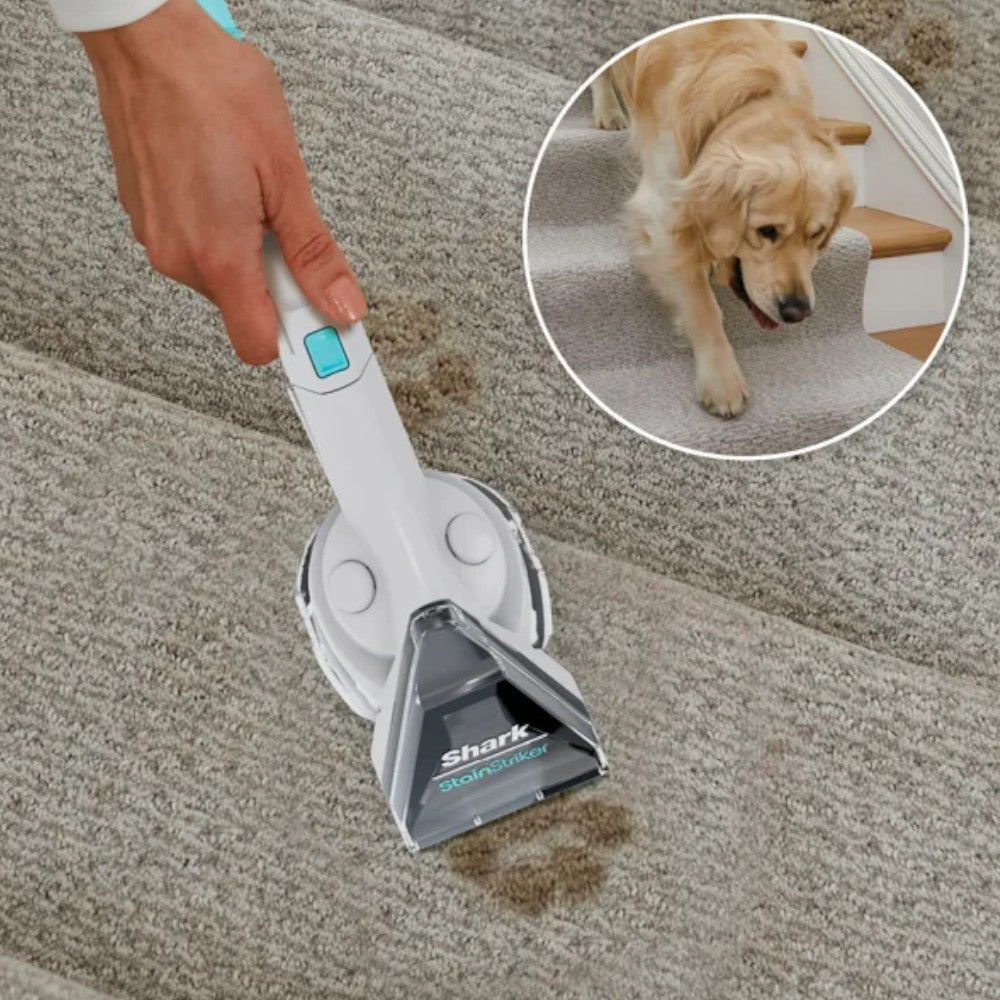 SHARK PX205CCO StainStriker Portable Carpet and Upholstery Cleaner - Professional Deep Cleaning for Home, Cars & Pets - Factory Serviced with 90-Day Warranty - Ideal for Stains, Spills & Odor Removal