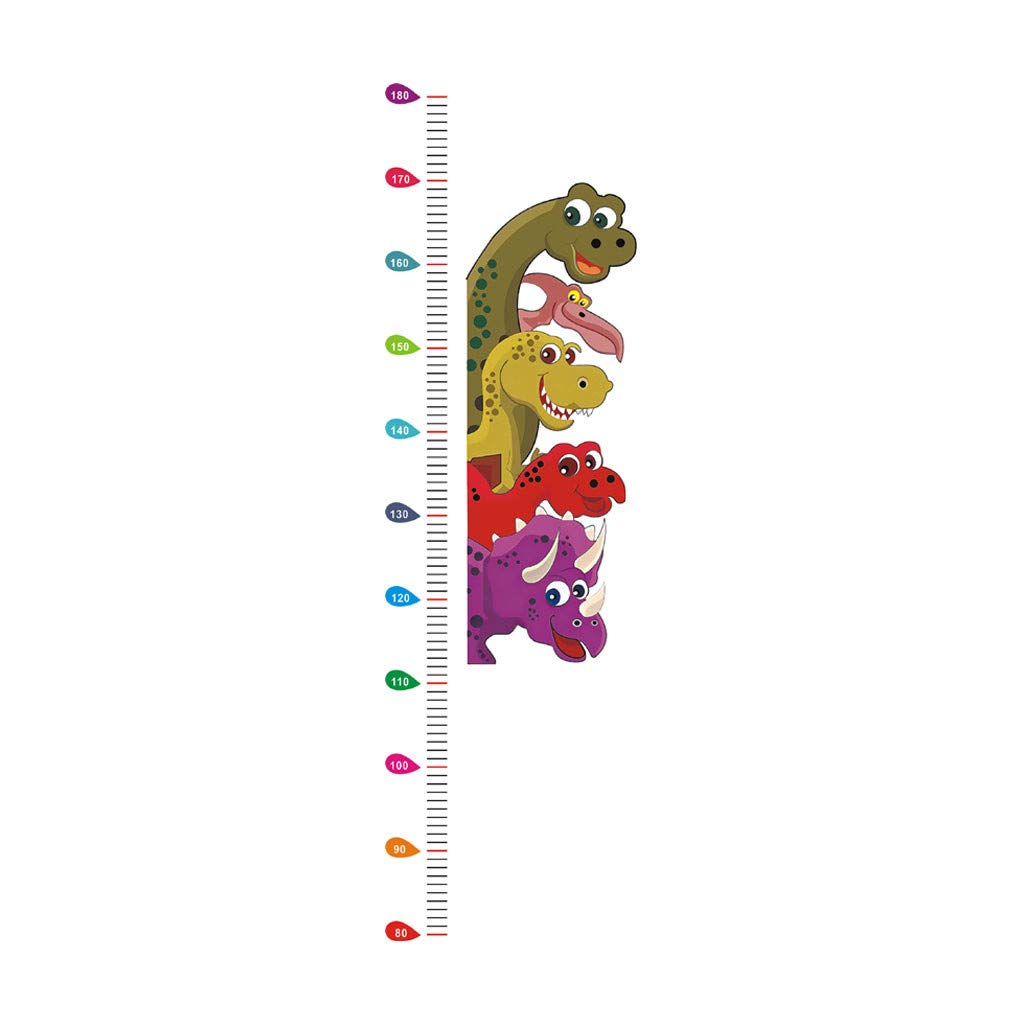 Boho Wall Art Decor - Cute Dinosaur PVC Wall Stickers for Kids Room, Nursery, Playroom & Bedroom Decoration - Easy to Apply & Remove