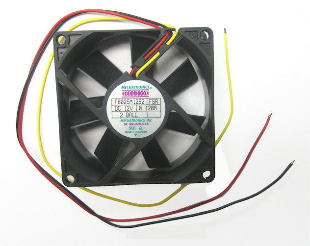 80x80x25mm 12V DC Mechatronics Cooling Fan with Locked Rotor Alarm - F8025M12B2 FSR - Ideal for PC Cooling, Server Racks & Electronics Enclosures