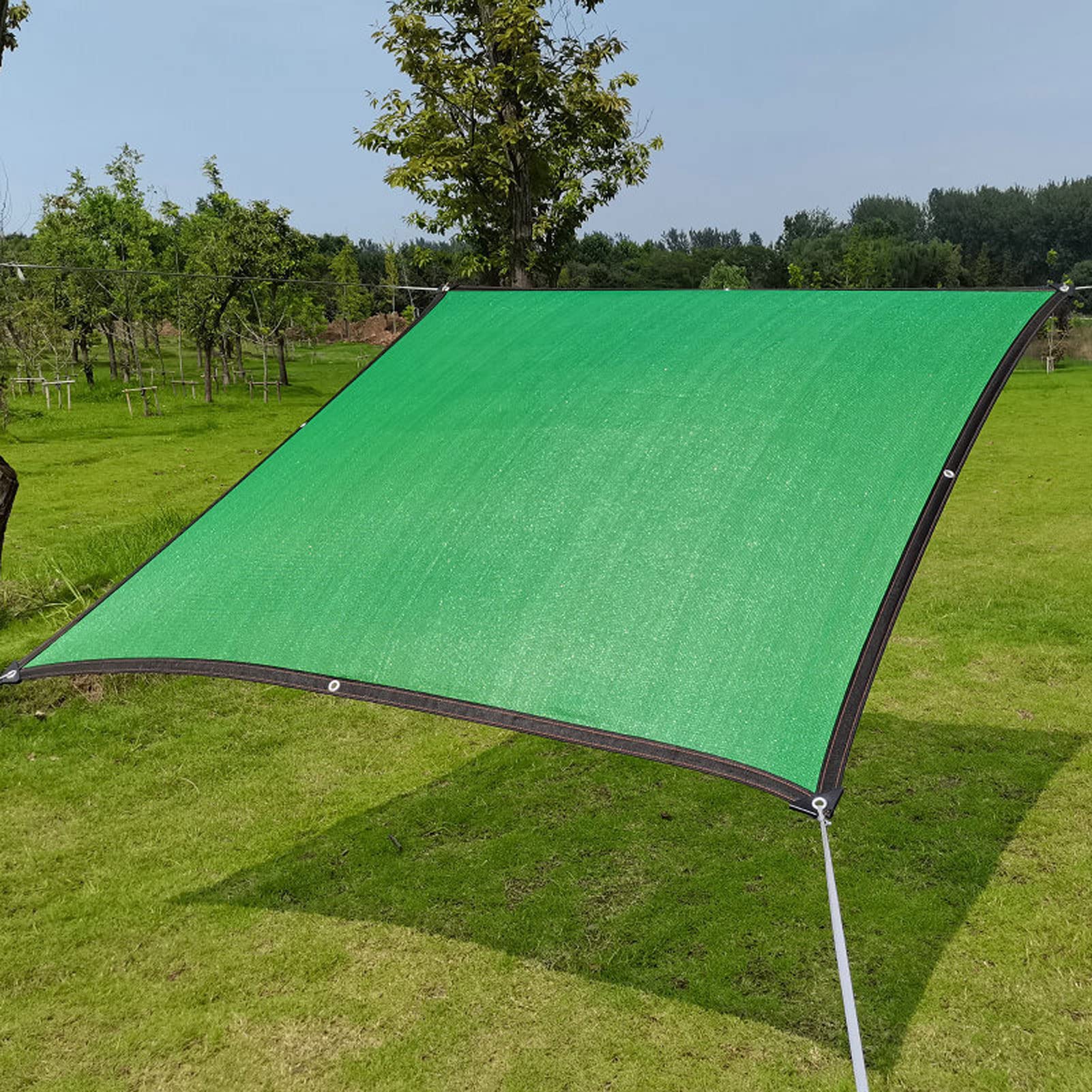 16.4x26.2ft Green Sun Shade Net for Garden & Greenhouse - UV Resistant Sunblock Shade Cloth with Grommets, Breathable Weatherproof Mesh for Plants, Patio Cover, Flowers & Outdoor Use - Perfect for Sun Protection, Gardening & Backyard Shade Solutions